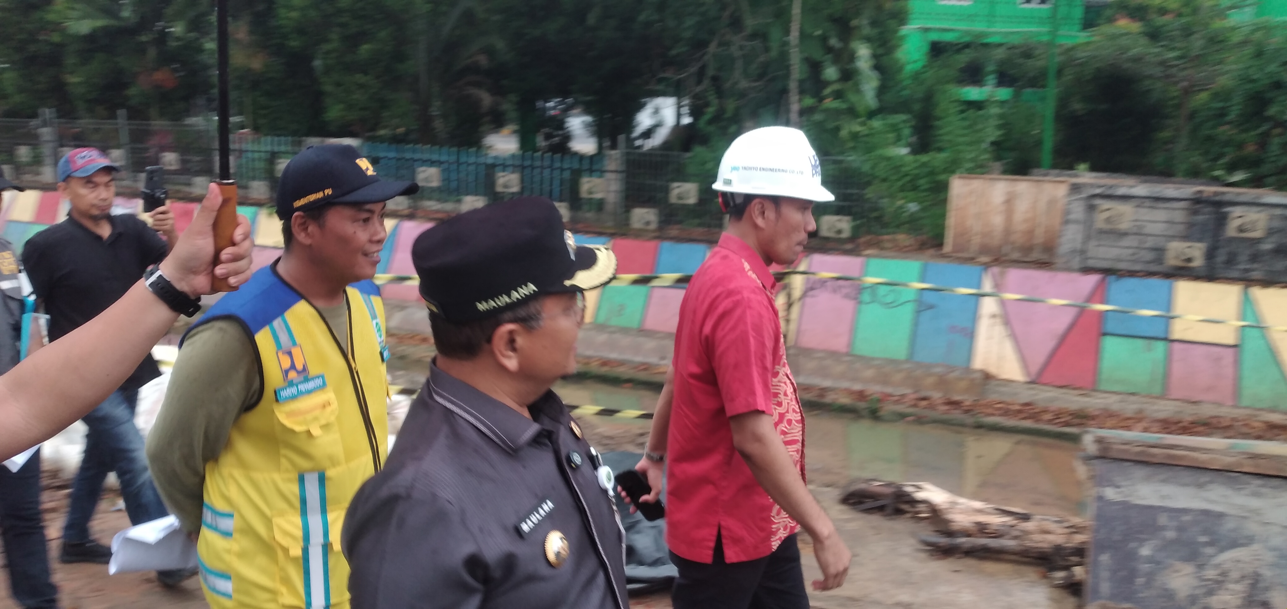 Anggota DPR RI Edi Purwanto Cek Proyek Kolam Retensi di Kota Jambi