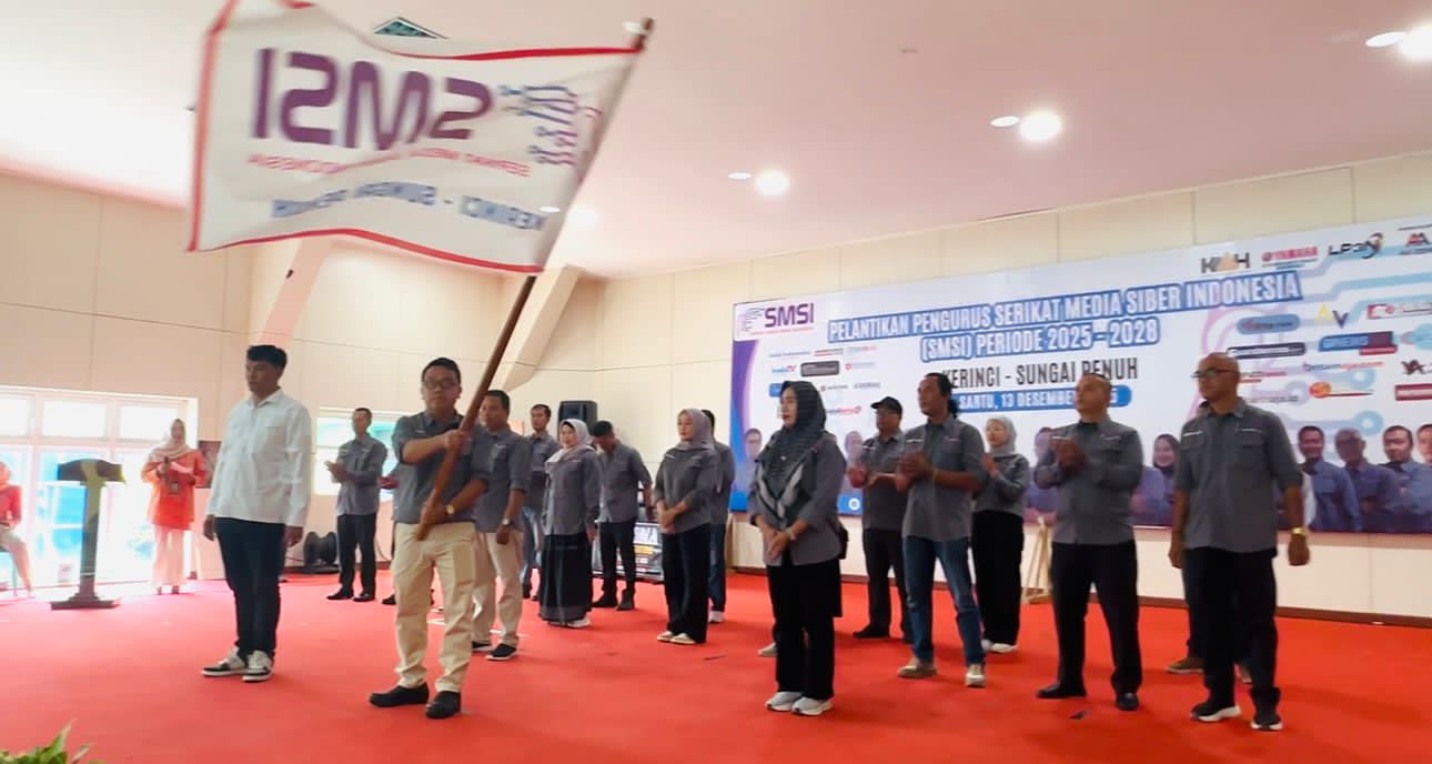 Ketua Mukhtadi Putra Nusa Lantik Pengurus SMSI Kerinci-Sungai Penuh Periode 2025-2028