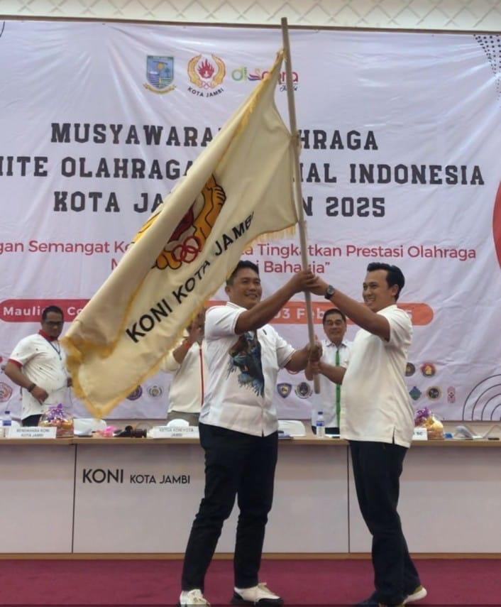 Anton Gumay Resmi Pimpin KONI Kota Jambi Periode 2025-2029