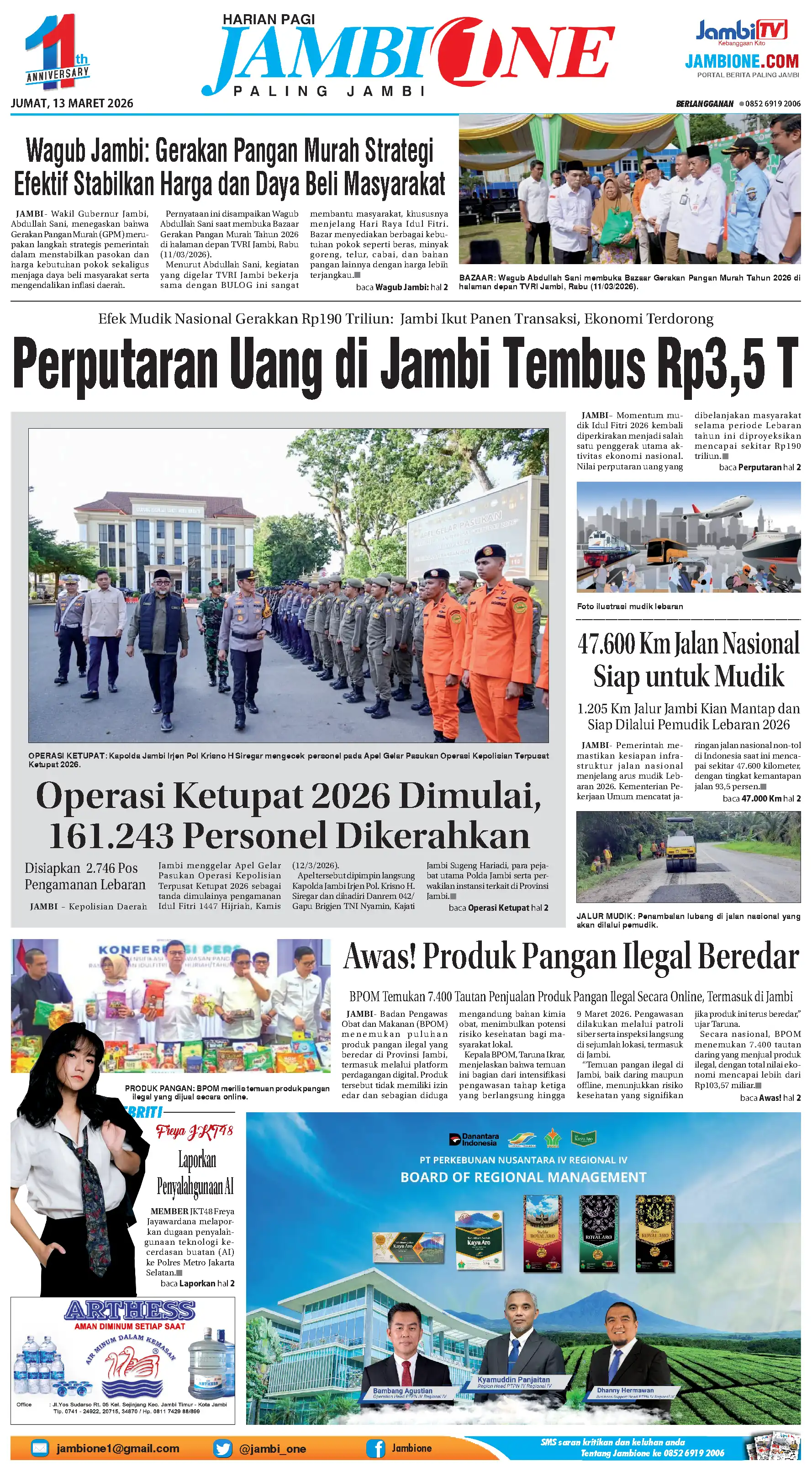 Edisi 13 Maret 2026