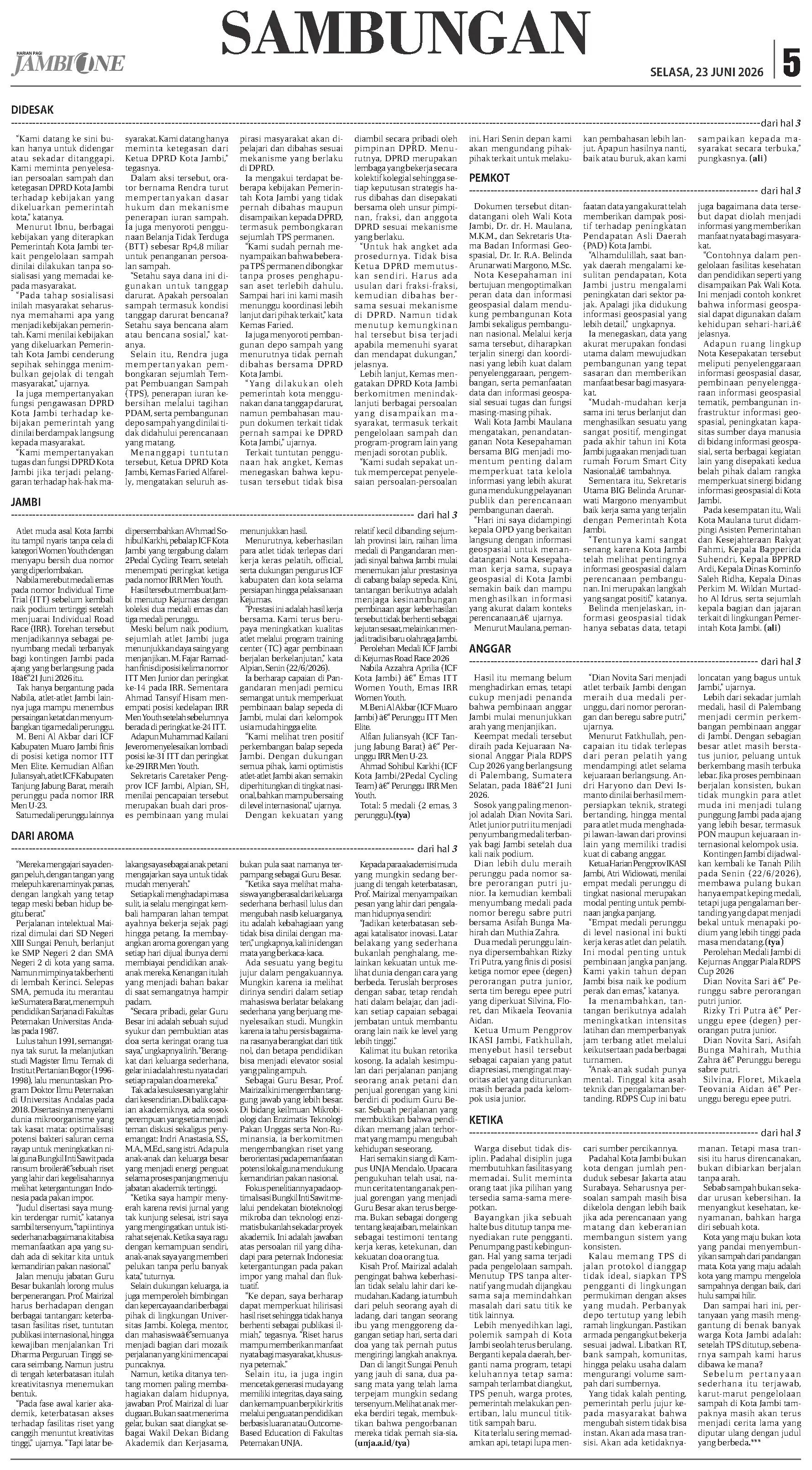Halaman Koran