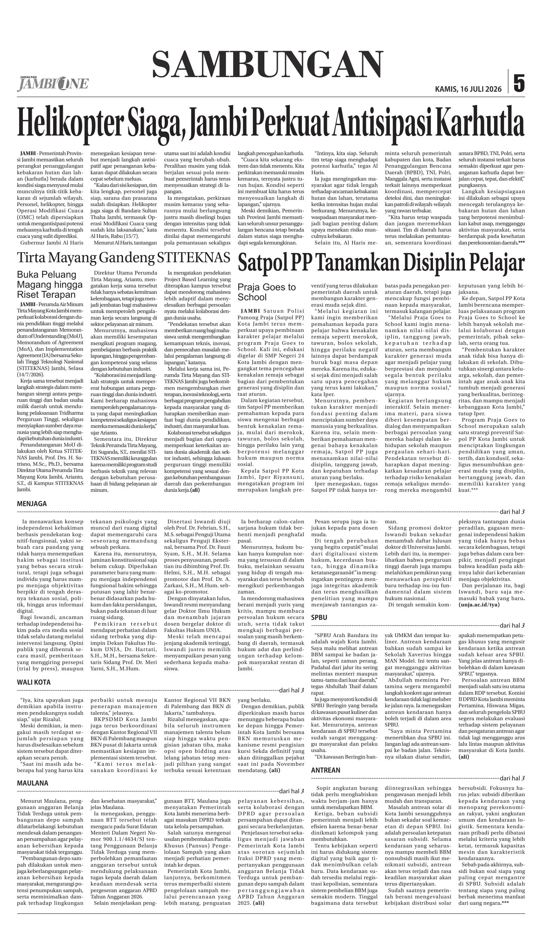 Halaman Koran