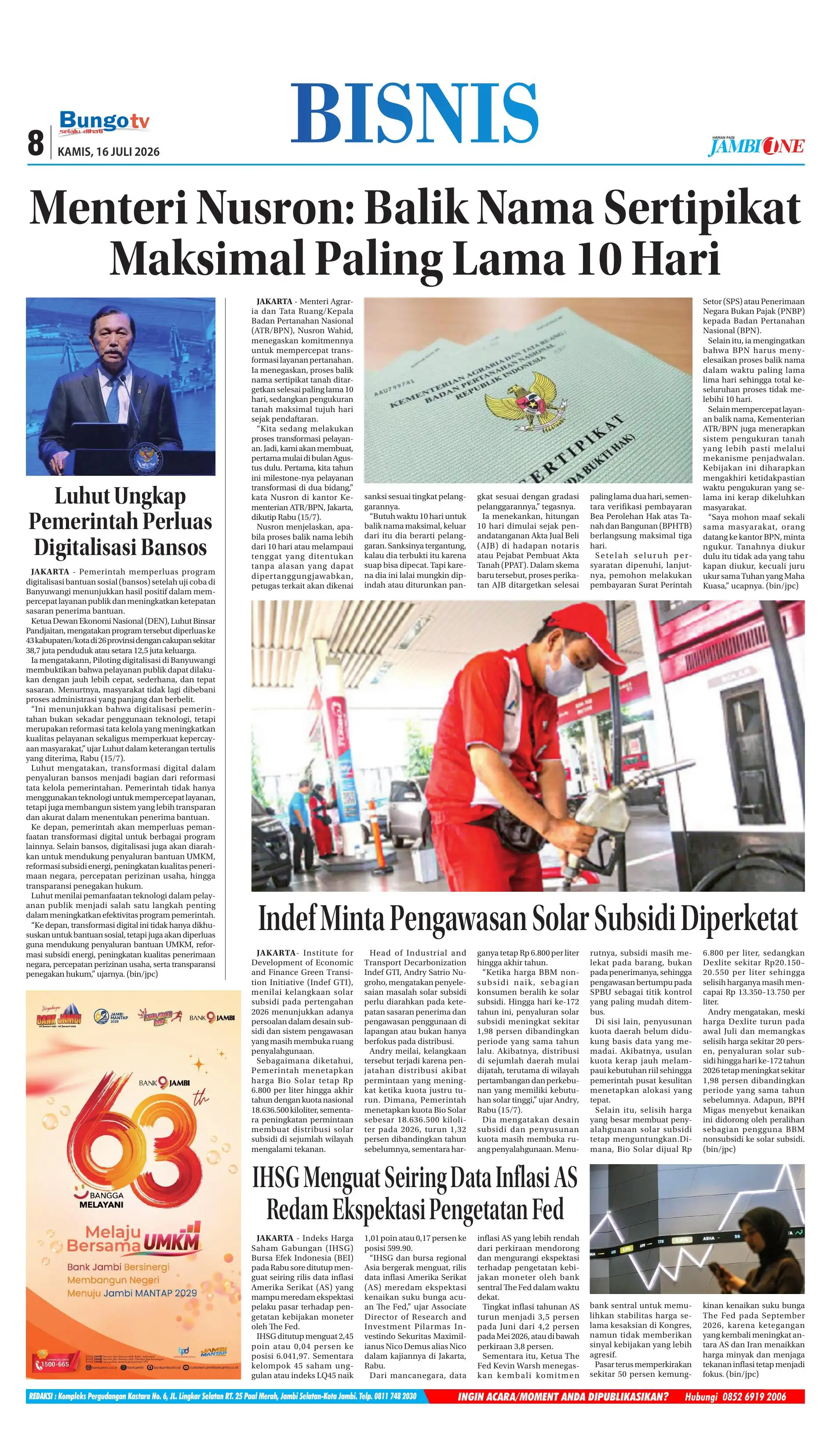 Halaman Koran