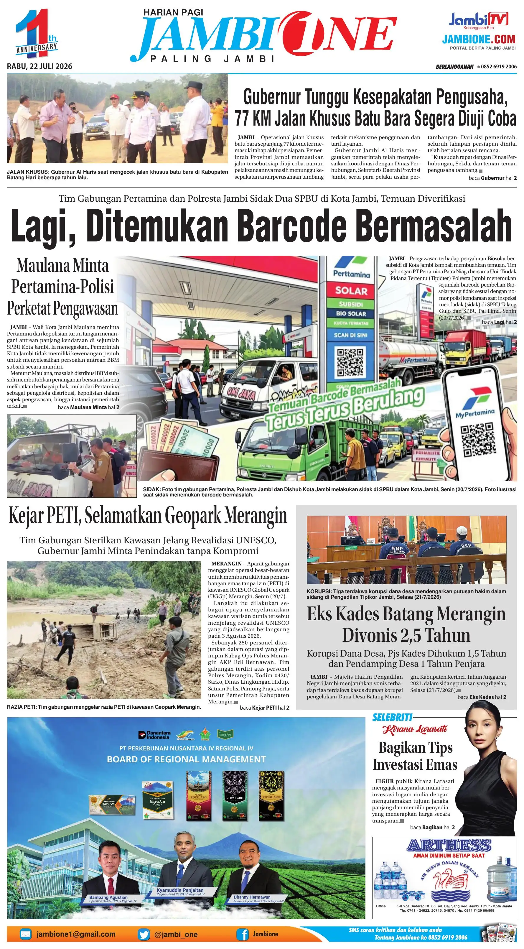 Edisi 22 Juli 2026