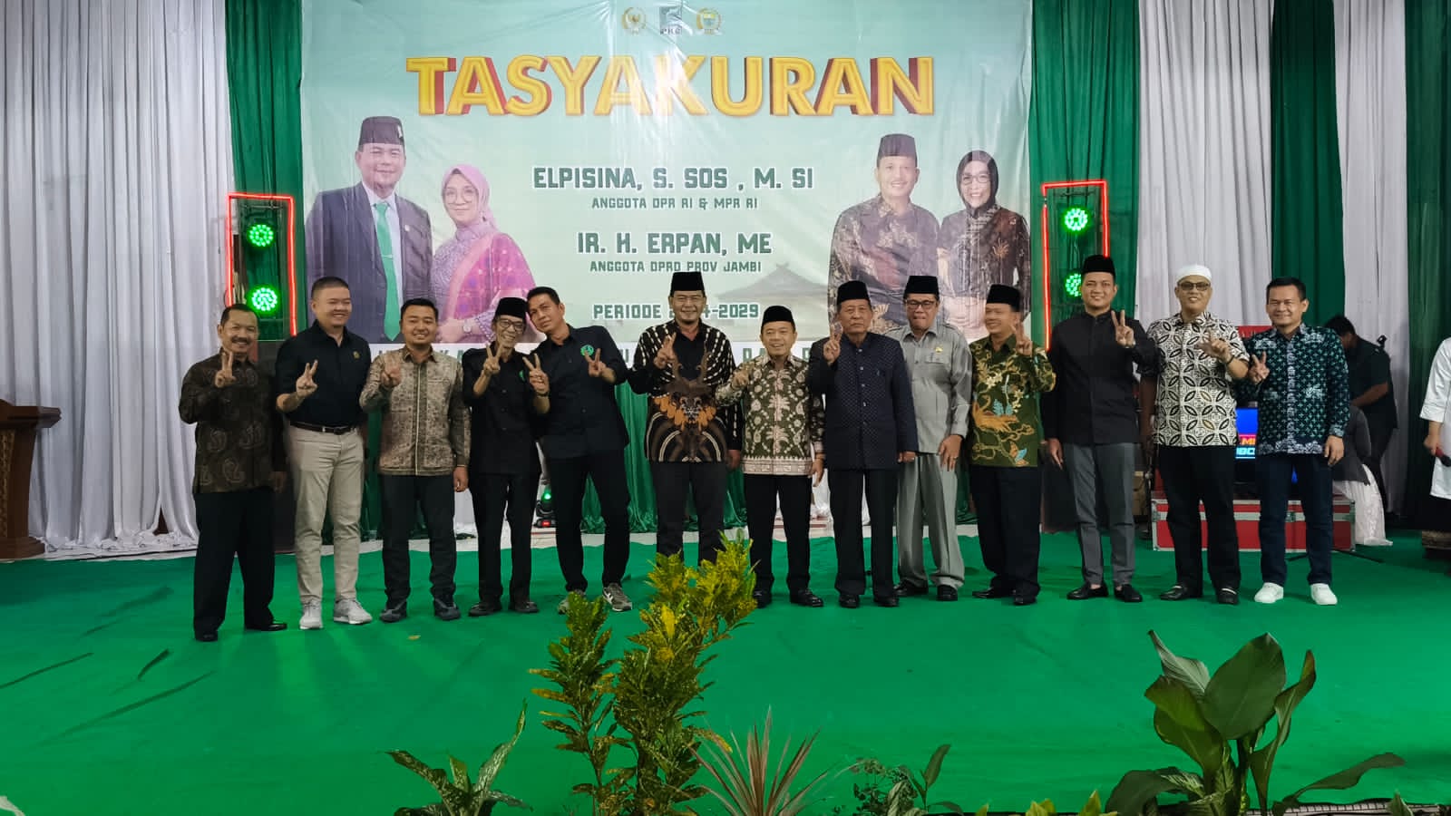 Gelar Tasyakuran, Elpisina dan Erpan Nyatakan Dukung Penuh Haris-Sani