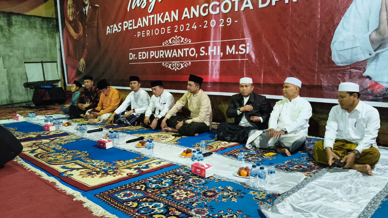 Al Haris dan Abdullah Sani Hadiri Tasyakuran Anggota DPR RI Edi Purwanto