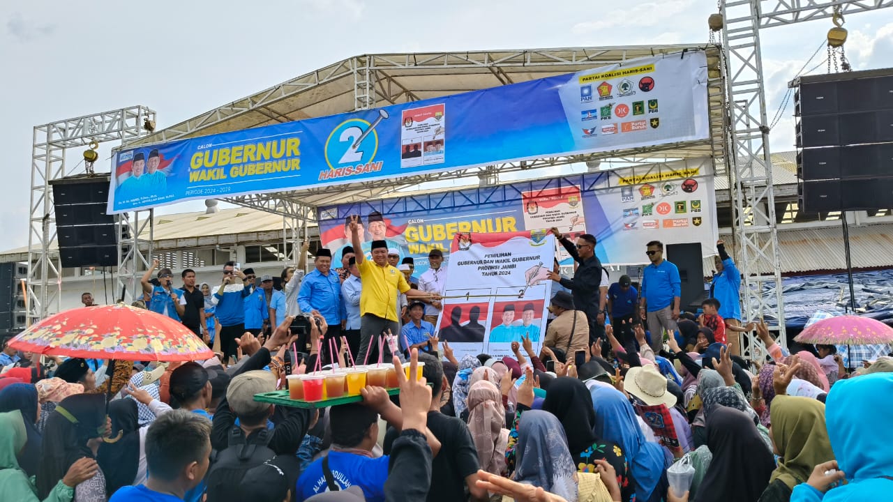 Ribuan Warga Tebing Tinggi Tanjab Barat Padati Pertemuan dengan Al Haris