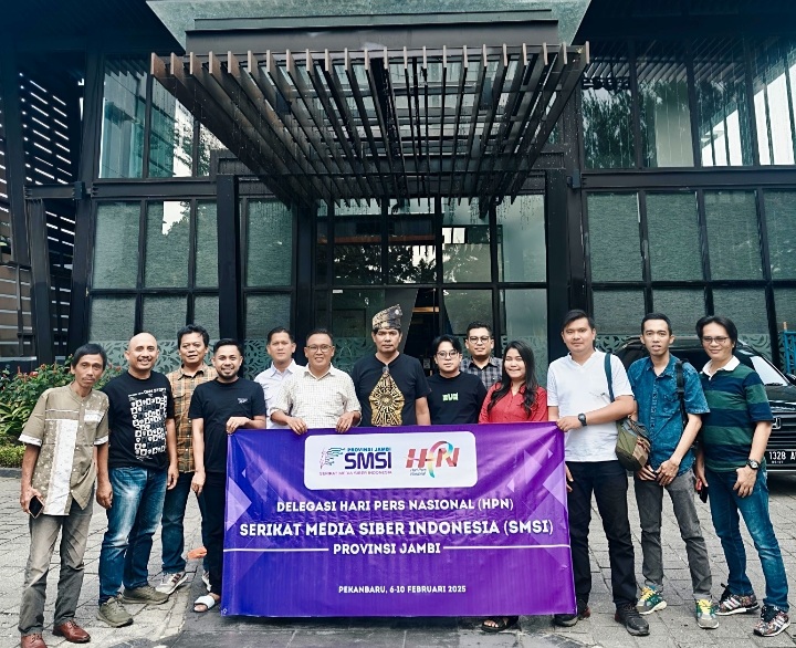 Ketua Mukhtadi Pimpin SMSI Provinsi Jambi Hadiri Rangkaian Acara Hari Pers Nasional Riau 2025