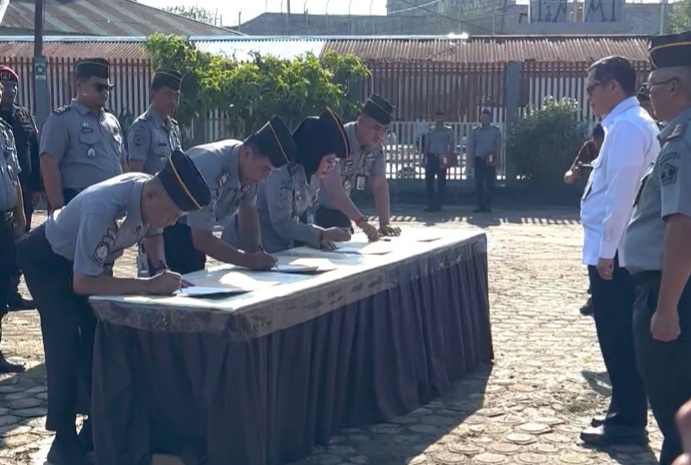 Penandatanganan Pakta Integritas di Lapas Jambi, Kakanwil Hidayat Tegaskan Komitmen Zero Halilintar