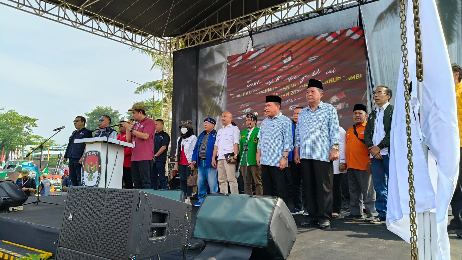 KPU Provinsi Jambi Gelar Deklarasi Damai, Ini Tiga Poin Janji Paslon dan Partai Pengusung