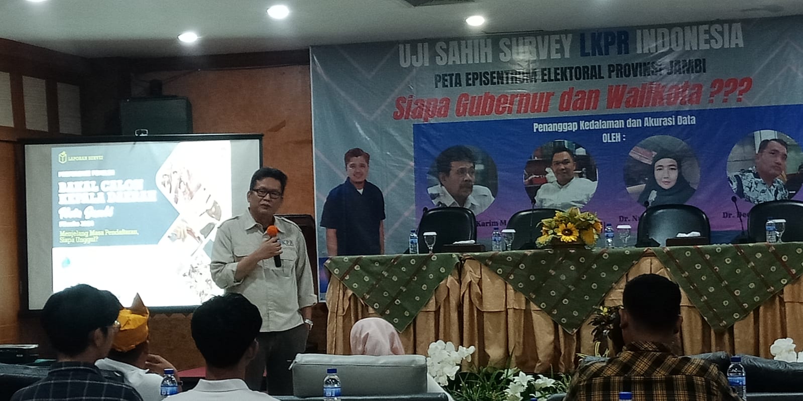 Hasil Survei LKPR di Kota Jambi, Elektabilitas Romi-Sudirman Ungguli Haris-Sani