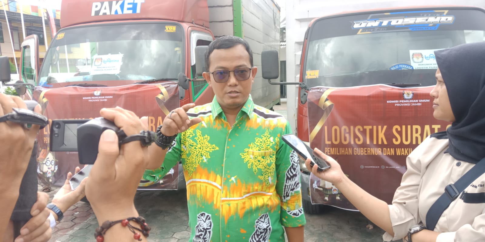  2,7 Juta Surat Suara untuk Pilgub Jambi 2024 sudah Diterima KPU Jambi