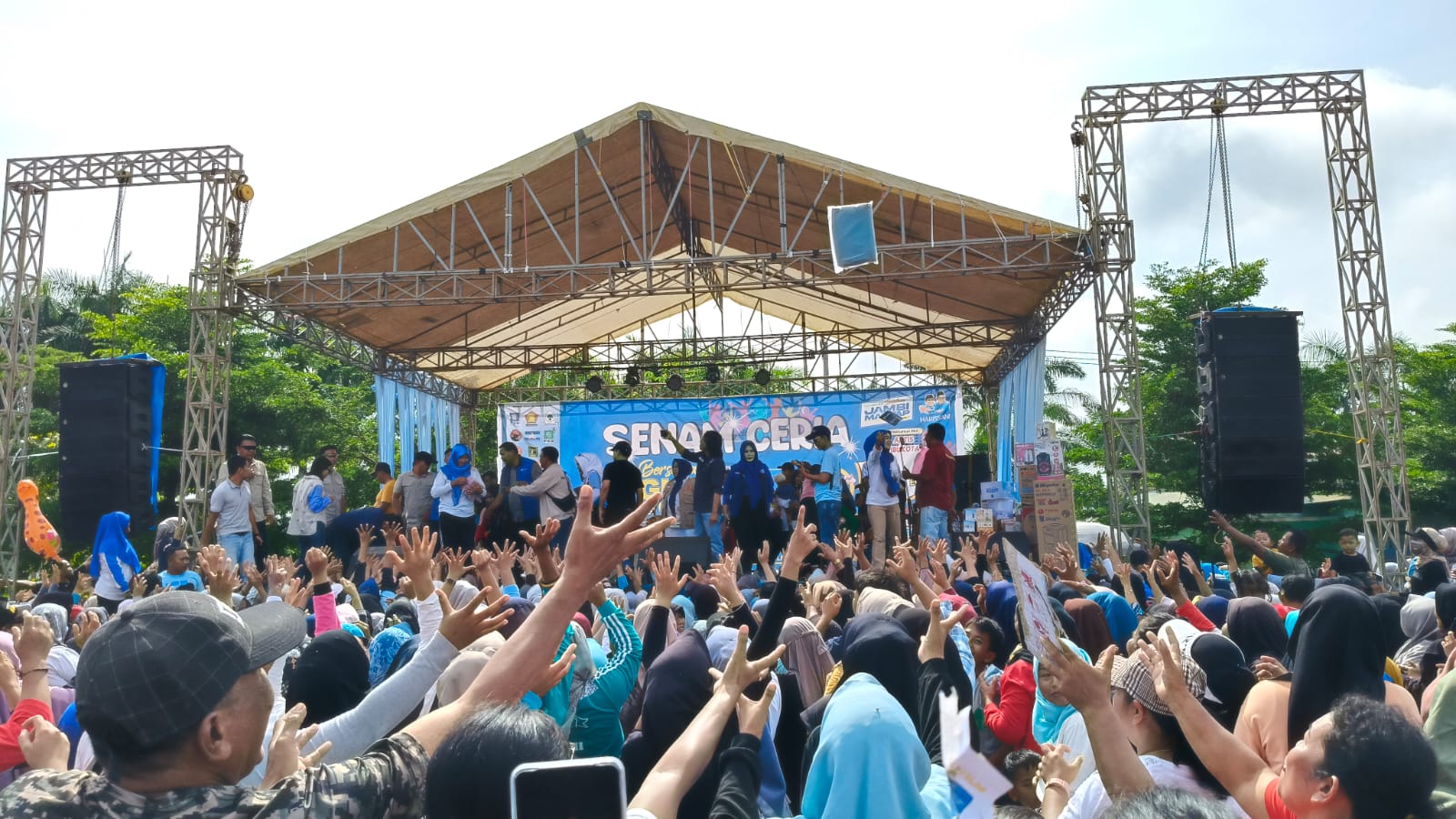 Warga Rimbo Bujang Padati Senam Ceria Bersama Al Haris