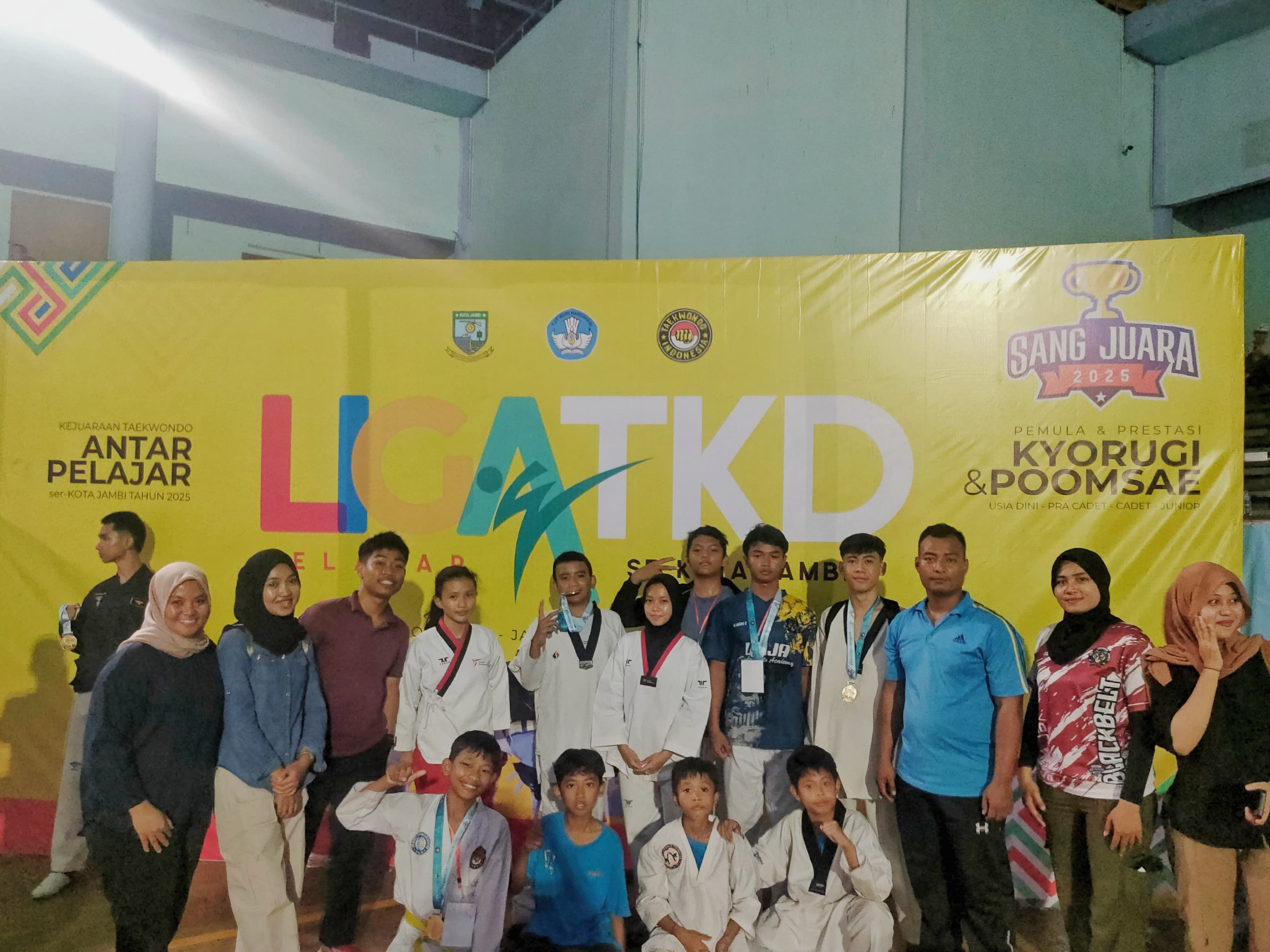 Raih 38 Medali, Club Unja Taekwondo Academy Ukir Prestasi di Liga Pelajar Taekwondo Jambi 2025