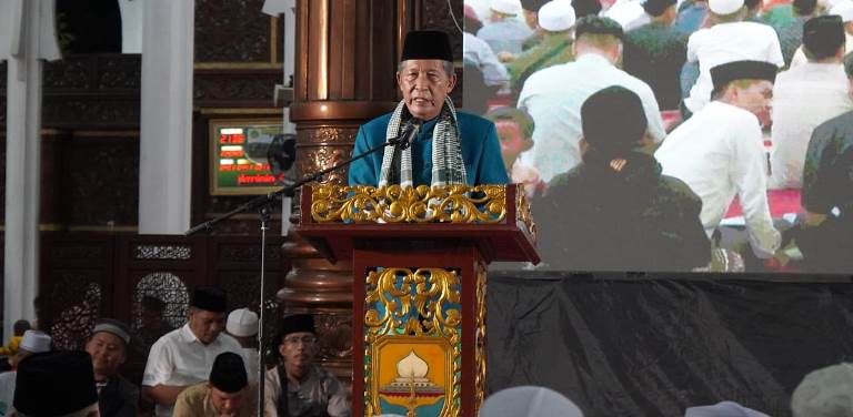 Maulid Nabi di Masjid Agung Al-Falah, Wagub Abdullah Sani Ajak Masyarakat Jambi Teladani Akhlak Rasulullah