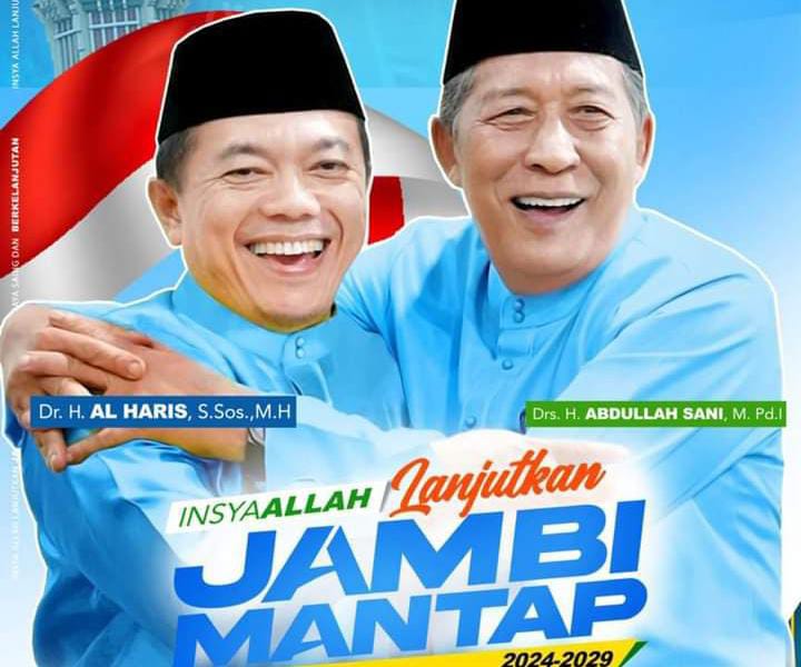 AL Haris – Abdullah Sani Potensial Menang di Pilgub Jambi