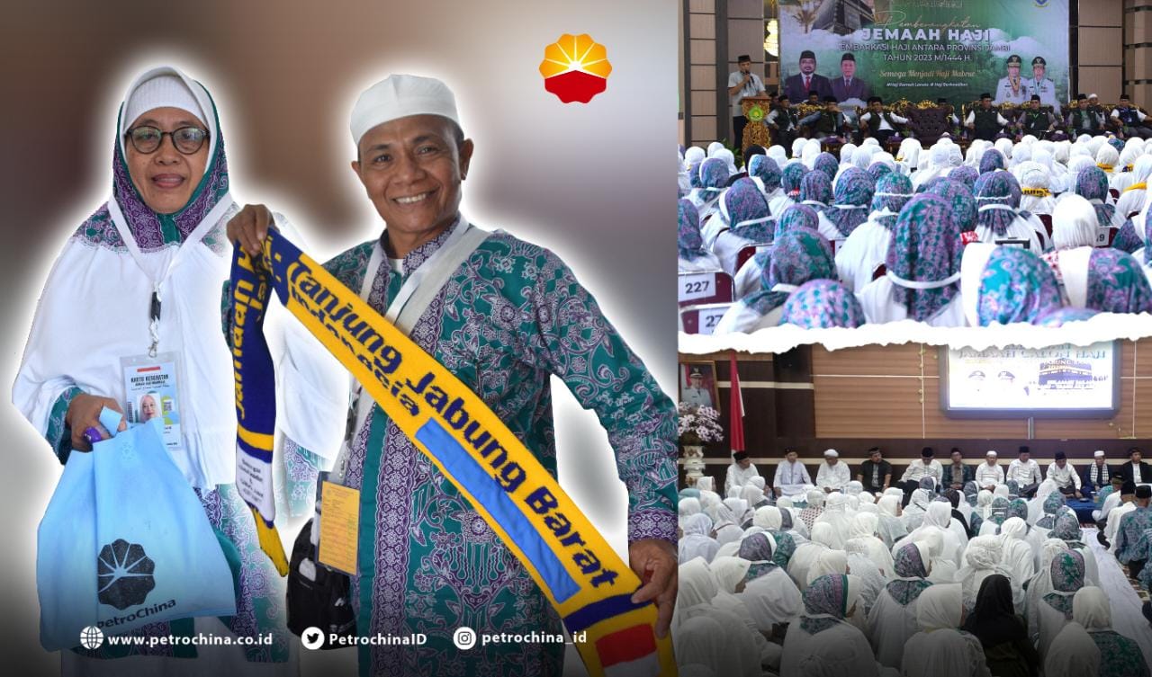 SKK Migas - PetroChina Berikan Bantuan Perlengkapan Kepada Jemaah Haji Tanjung Jabung Barat